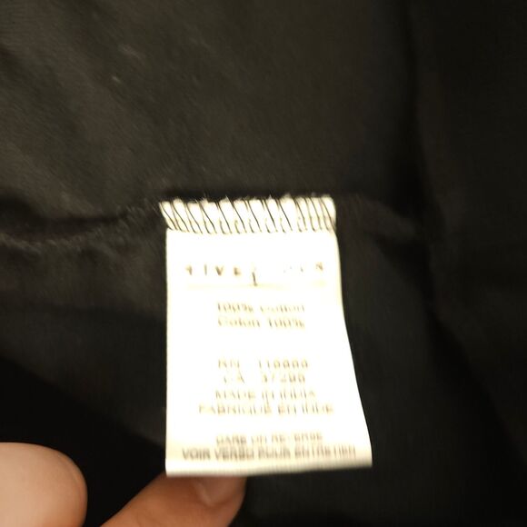 NWOT Five Four Club Mens XL Black Quarter Zip Pullover Mock Neck Cotton Sweater - Picture 4 of 7